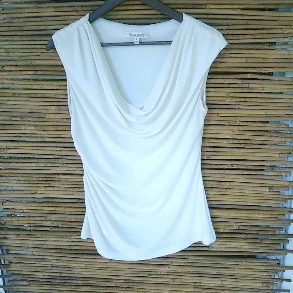 Travel Smith S White Stretch Top - Picture 1 of 8